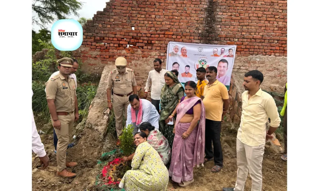 खेरागढ़ में वृक्षारोपण अभियान की शुरुआत, चेयरमैन ने लगाए पौधे खेरागढ़