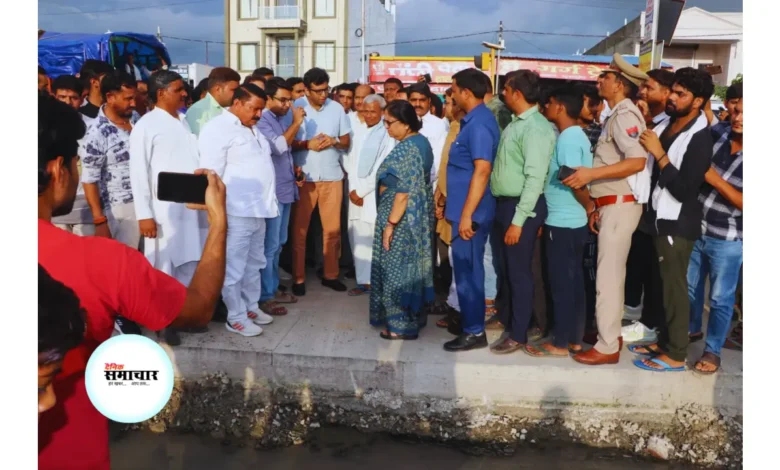 बेबी रानी मौर्य का एक्शन: ग्वालियर रोड आगरा में बनेगा नया नाला 1 बेबी रानी मौर्य