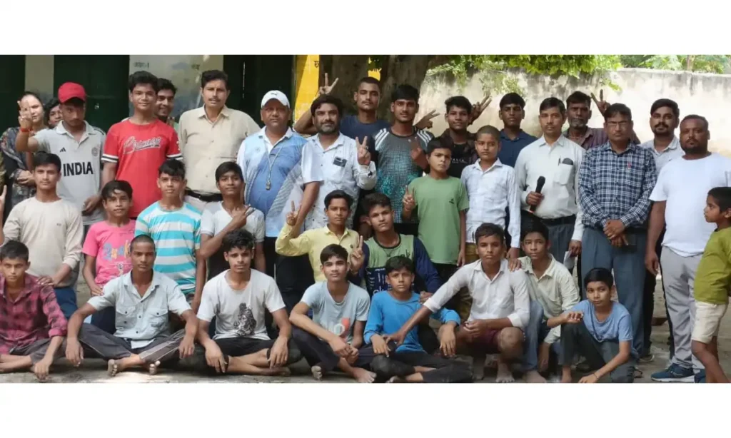 खेरागढ़ में राष्ट्रीय खेल दिवस पर खेल प्रतियोगिता राष्ट्रीय खेल दिवस, खेरागढ़,राष्ट्रीय खेल दिवस 2025, खेरागढ़ खेल दिवस आयोजन, परिषदीय विद्यालय खेल प्रतियोगिता, कबड्डी प्रतियोगिता खेरागढ़