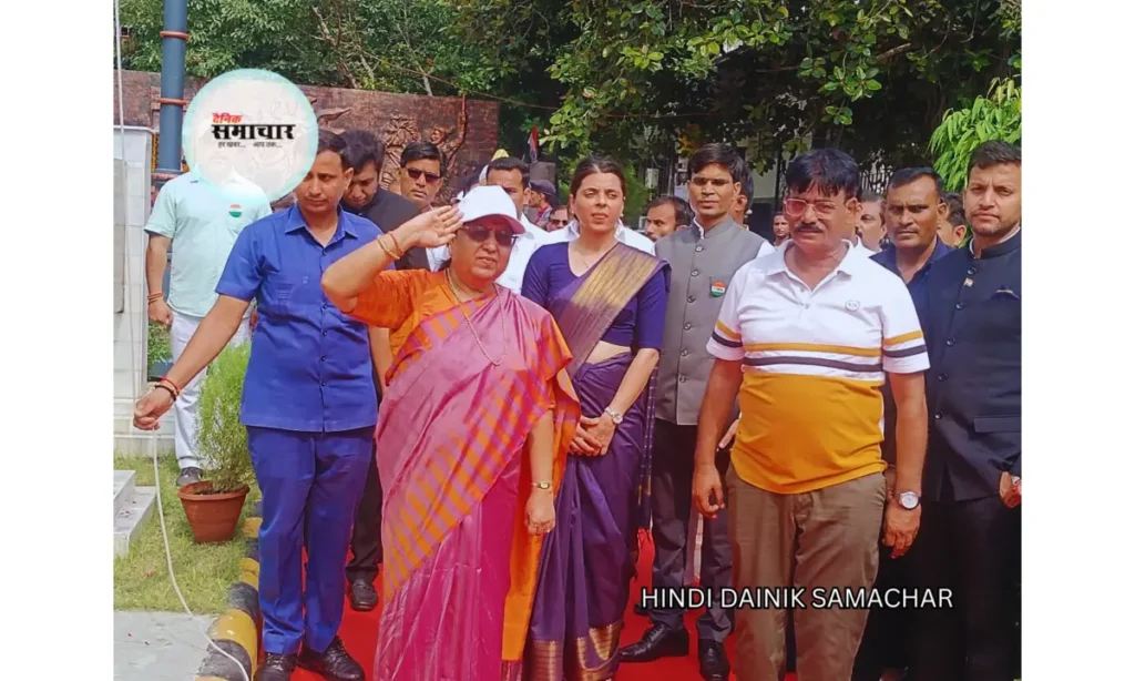 79वां स्वतंत्रता दिवस: आगरा शहीद स्मारक पर हुआ भव्य आयोजन स्वतंत्रता दिवस, स्वाधीनता दिवस समारोह, बेबीरानी मौर्य, आगरा शहीद स्मारक, हर घर तिरंगा