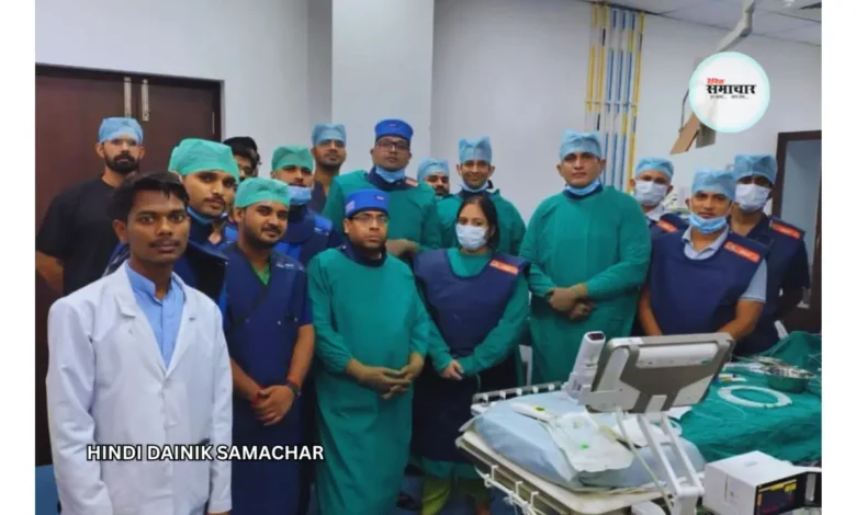SNMC आगरा में पहली एंडोवैस्कुलर न्यूरो-इंटरवेंशन