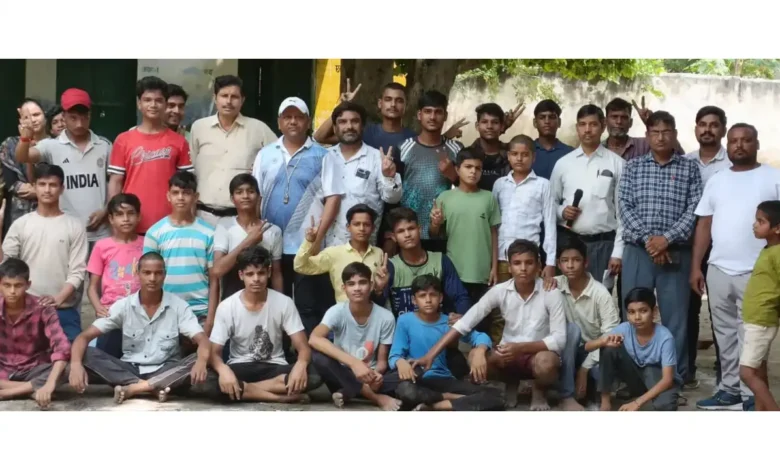 राष्ट्रीय खेल दिवस, खेरागढ़,राष्ट्रीय खेल दिवस 2025, खेरागढ़ खेल दिवस आयोजन, परिषदीय विद्यालय खेल प्रतियोगिता, कबड्डी प्रतियोगिता खेरागढ़