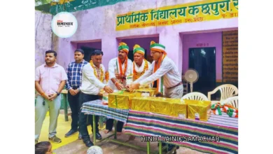 स्वतंत्रता दिवस, प्राथमिक विद्यालय कछपुरा सरेंडा, स्वतंत्रता दिवस आगरा 2025, सामुदायिक सहभागिता शिक्षा, स्कूल को इनवर्टर बैटरी