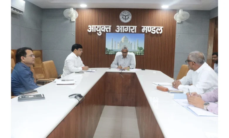 आगरा न्यू सिविल एन्क्लेव, Agra Civil Enclave Project, आगरा हवाई अड्डा, आगरा एयरपोर्ट न्यू टर्मिनल, Agra Airport Expansion, न्यू सिविल एन्क्लेव बैठक