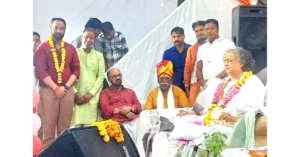 श्रीमद भागवत कथा आगरा, धाकड़ धर्मशाला कथा 2025, योगेंद्र उपाध्याय कथा आगरा, गोवर्धन महाराज कथा, इंद्र का घमंड, आगरा धार्मिक आयोजन, छप्पन भोग कथा, श्रद्धालु कथा आगरा