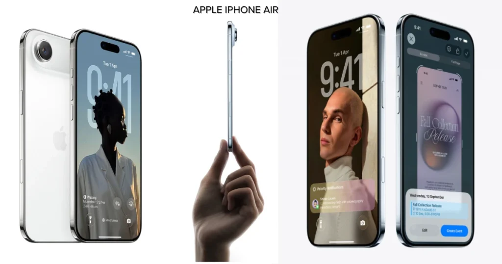 iPhone Air First Look – Apple का सबसे हल्का और फ्यूचरिस्टिक iPhone लॉन्च iPhone Air, iPhone Air First Look, Apple iPhone Air 2025, iPhone Air launch date, iPhone Air price in India
