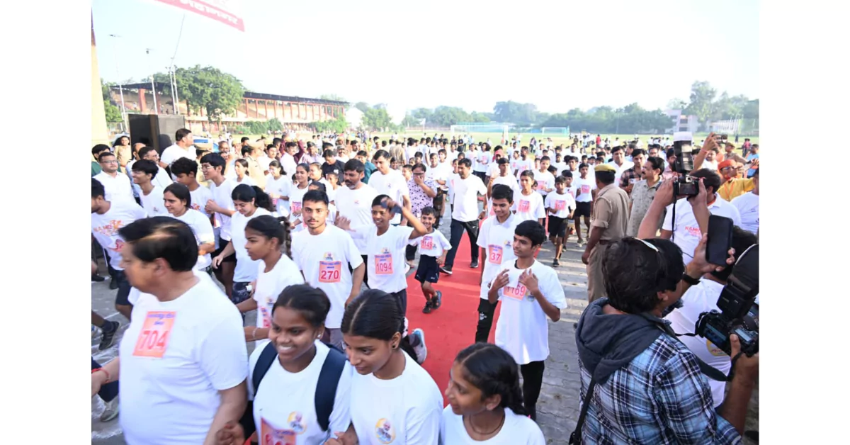 NAMO YUVA MARATHON, नमो युवा मैराथन 2025, नशा मुक्त भारत अभियान आगरा, केशव प्रसाद मौर्या नशा मुक्ति, प्रो एसपी सिंह बघेल युवाओं का संदेश, आगरा युवा मैराथन, नशा मुक्त भारत संकल्प, BJP youth marathon Agra, Yuva marathon India, nasha mukti abhiyan 2025