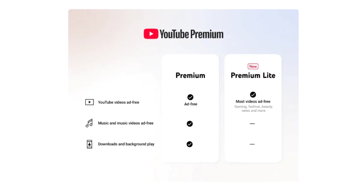 YouTube Premium Lite India, YouTube Premium Lite, YouTube Premium Lite Launch 2025, YouTube Premium Lite Price India, YouTube Premium Lite Features, YouTube Premium Lite Subscription, Ads-Free YouTube India, YouTube Lite Background Play, YouTube Premium Lite PiP Mode, YouTube Premium Lite Benefits, YouTube Premium Lite App, YouTube Premium Lite Android, YouTube Premium Lite iOS, YouTube India Launch, Affordable YouTube Premium