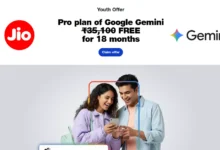 Jio Google Gemini Pro offer, Jio Gemini Pro free plan