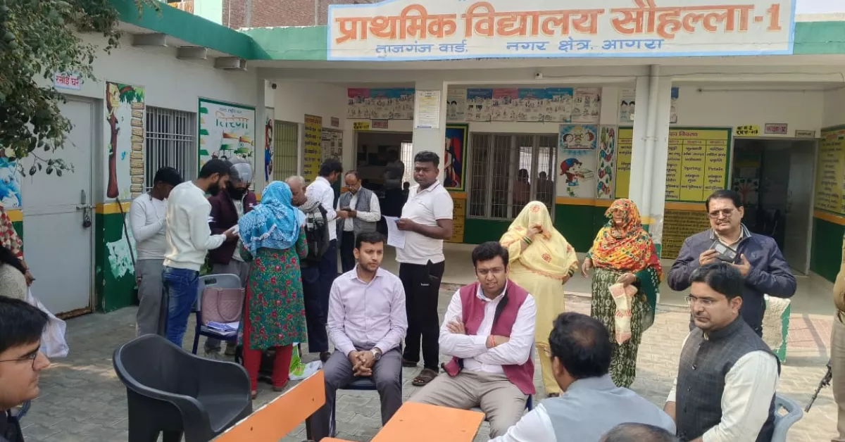 SIR 2025 आगरा, BLO निरीक्षण आगरा, अरविंद मल्लप्पा बंगारी, मतदाता सूची संशोधन आगरा, गणना प्रपत्र भरना, डोर टू डोर सर्वे चुनाव, वोटर लिस्ट अपडेट यूपी, सुपरवाइजर निरीक्षण आगरा, BLO ऐप फीडिंग