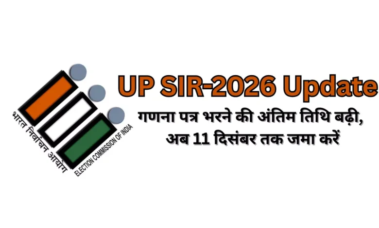 UP SIR UPDATE, UP चुनाव, voter list update, SIR 2026, यूपी BLO अपडेट, मतदाता सूची संशोधन, उत्तर प्रदेश चुनाव समाचार, अंतिम वोटर लिस्ट 2026, Election Commission UP, voter verification India, voter form last date