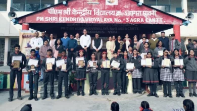 नशा मुक्त भारत अभियान, आगरा नशामुक्ति कार्यक्रम, मद्यनिषेध जागरूकता, नगर मजिस्ट्रेट अतीत वेद सिंह, नशा मुक्ति नुक्कड़ नाटक, इंदिरा फाउंडेशन कार्यक्रम, राज इंटर कॉलेज आगरा कार्यक्रम, स्कूल जागरूकता कार्यक्रम