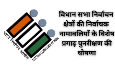 विधान सभा निर्वाचन क्षेत्रों की निर्वाचक नामावलियों के विशेष प्रगाढ़ पुनरीक्षण की घोषणा