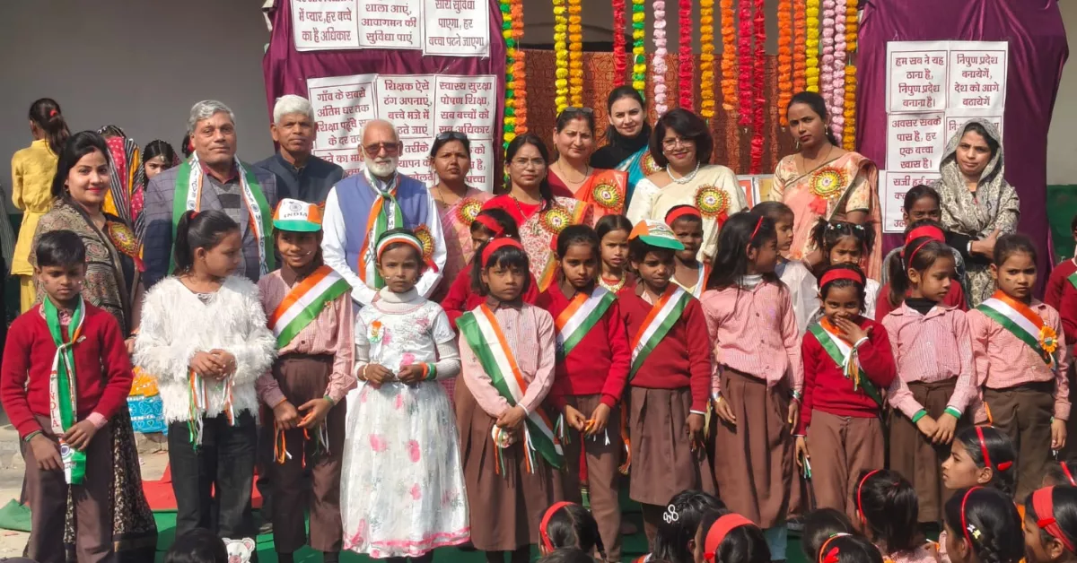 कागारौल गणतंत्र दिवस, प्राथमिक विद्यालय कागारौल, 77वां गणतंत्र दिवस आगरा, Agra Republic Day News, parishadiya vidyalaya agra, government school republic day, school republic day celebration, khairagarh block agra news, basic education agra, up school news, rural school republic day, children cultural program agra, education news agra