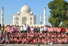 पीएम श्री खानपुर विद्यालय आगरा, ताजमहल शैक्षिक भ्रमण 2026, आगरा किला स्कूल टूर, खेरागढ़ शिक्षा समाचार, छात्रों का ऐतिहासिक भ्रमण आगरा, पीएम श्री विद्यालय गतिविधि, ताजमहल विजिट स्कूल छात्र, आगरा शिक्षा ताजा खबर, स्कूल एजुकेशनल टूर 2026, खेरागढ़ ब्लॉक विद्यालय समाचार