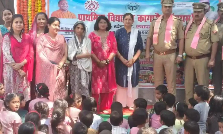 कागारौल विद्यालय आगरा, बाल वाटिका नवारंभ उत्सव, प्राथमिक विद्यालय कार्यक्रम, अक्षर ज्ञान समारोह, आगरा शिक्षा समाचार, नन्हे बच्चों की शिक्षा शुरुआत, परिषदीय विद्यालय न्यूज, खेरागढ़ स्कूल न्यूज, sab padhe sab badhe, agra latest news hindi, school admission ceremony india, early childhood education india