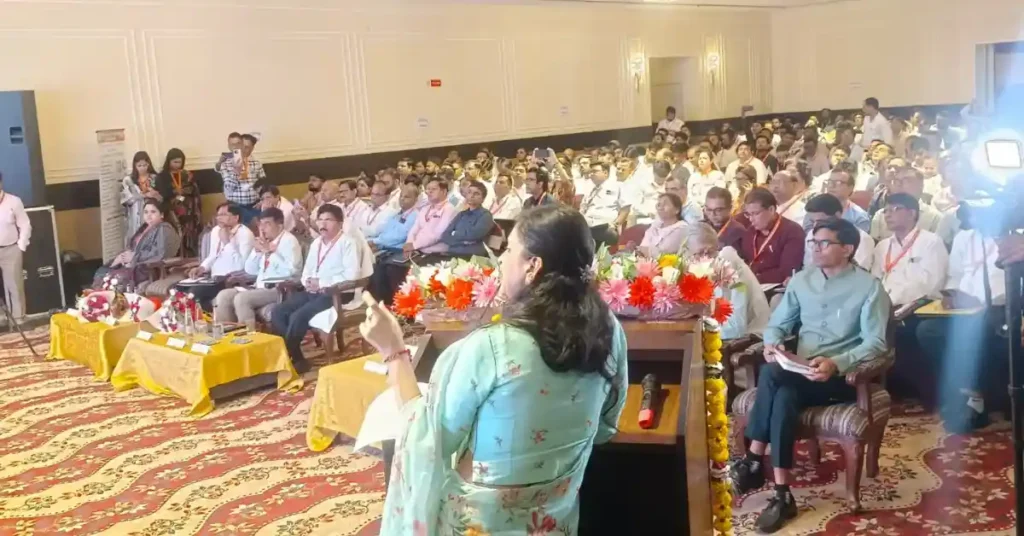 आयुष्मान भारत डिजिटल मिशन आगरा, ABHA ID digital health system India, digital health workshop agra, Ayushman Bharat digital mission UP, Ritu Maheshwari health conference, Agra health department news, digital health ecosystem India, ABHA registration scheme UP
