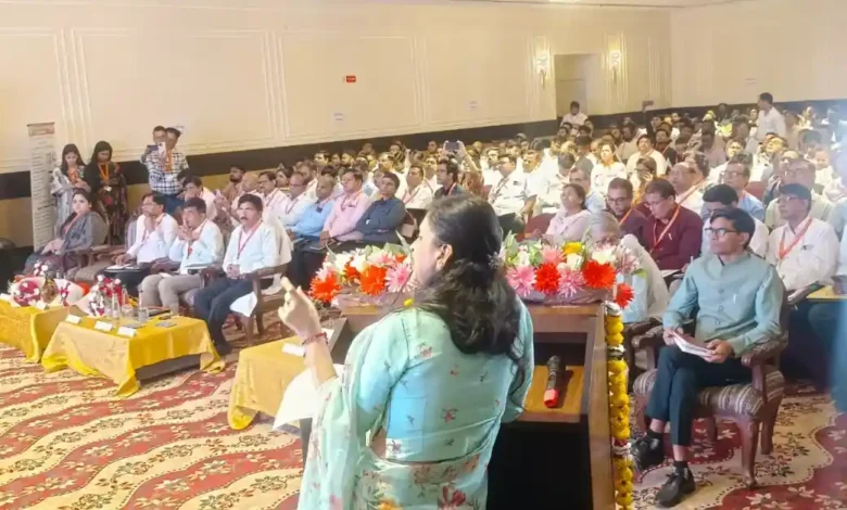 आयुष्मान भारत डिजिटल मिशन आगरा, ABHA ID digital health system India, digital health workshop agra, Ayushman Bharat digital mission UP, Ritu Maheshwari health conference, Agra health department news, digital health ecosystem India, ABHA registration scheme UP