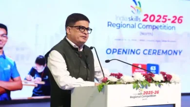 Iनॉर्थ जोन इंडिया स्किल रीजनल प्रतियोगिता, ndia Skills competition agra, NSDC north zone skill competition, Jayant Chaudhary skill development event, Agra skill development news, IndiaSkills regional competition 2026, youth skill competition India, Agra Sur Sadan event news, skill development ministry program India