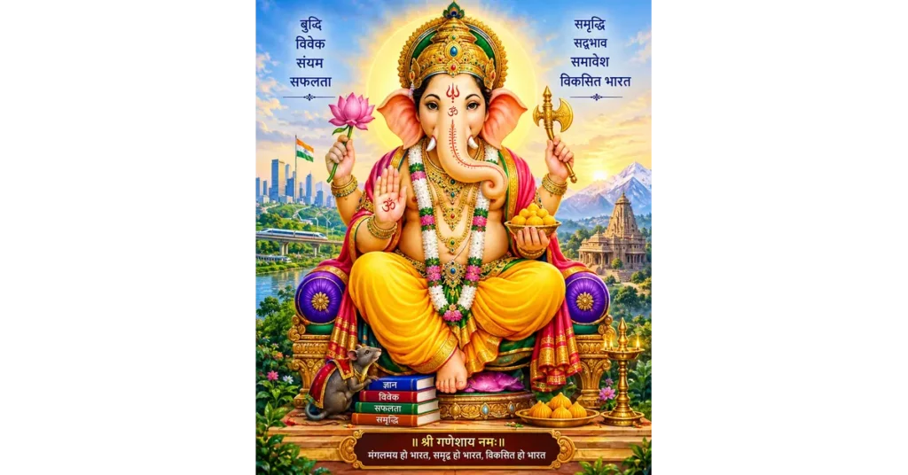गणेश चतुर्थी, भगवान गणेश : मंगल, समृद्धि और विकसित भारत के प्रेरणास्रोत 
