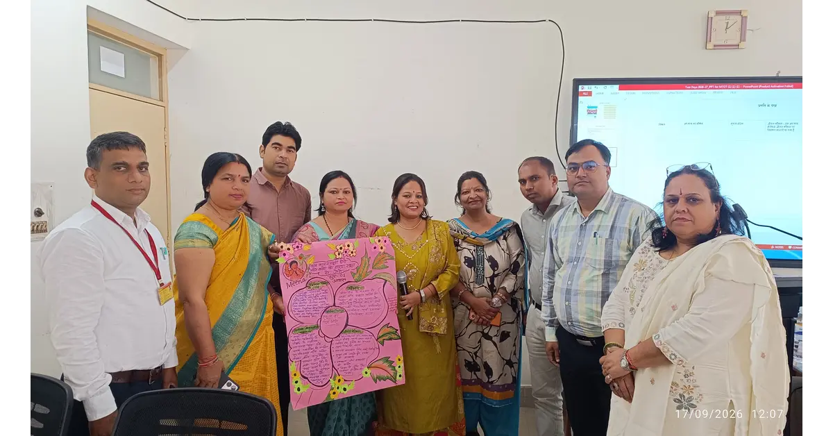 आगरा न्यूज, Agra News, आगरा शिक्षा समाचार, Agra Education News, मीना मंच, Meena Manch, मीना मंच प्रशिक्षण, Meena Manch Training, मीना मंच सुदृढ़ीकरण, मीना मंच को सशक्त करना, बालिका सशक्तीकरण, Girls Empowerment, बालिका नेतृत्व क्षमता, Girls Leadership Skills, बालिकाओं में आत्मविश्वास, बालिकाओं का आत्मसम्मान, जेंडर समानता, Gender Equality, जेंडर चैंपियन, Gender Champion, बाल संरक्षण, Child Protection, POCSO Act, पॉक्सो अधिनियम, स्पेशल प्रोजेक्ट फॉर इक्विटी, Special Project for Equity, सीमैट प्रयागराज, SIEMAT Prayagraj, राज्य शैक्षिक प्रबंधन एवं प्रशिक्षण संस्थान, प्रयागराज प्रशिक्षण, राज्य स्तरीय प्रशिक्षण, State Level Training, आगरा के छह शिक्षक, 6 Master Trainers Agra, मास्टर ट्रेनर आगरा, मीना मंच मास्टर ट्रेनर, टीचर फैसिलिटेटर, Teacher Facilitator, उच्च प्राथमिक विद्यालय आगरा, कंपोजिट विद्यालय आगरा, बालिका शिक्षा आगरा, जिला नोडल बालिका शिक्षा, डॉ राकेश सिंह, BSA Agra, राकेश सिंह BSA, मीना पुष्कर, Meena Pushkar, अशोक कुमार खेरागढ़, अनिल कुमार फतेहाबाद, तेजेन्द्र कुमार जैतपुर कलां, प्रियंका गौतम एत्मादपुर, प्रेमलता शर्मा खंदौली, एमएचएम कॉर्नर, MHM Corner, मासिक धर्म स्वास्थ्य जागरूकता, सम्मान से समानता तक, रूढ़िवादिता तोड़ना, बालिका नेतृत्व विकास, विद्यालय में बालिका सशक्तीकरण, शिक्षक प्रशिक्षण, Teacher Training Agra, शिक्षा विभाग आगरा, Basic Education Agra, Google Discover News, Google News India, Agra Latest News, Agra Education News, Education News India