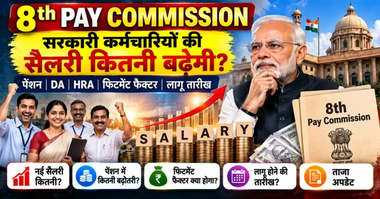 8th Pay Commission, 8th Pay Commission Latest News, 8th Pay Commission Salary Hike, 8th Pay Commission Fitment Factor, 8th Pay Commission Minimum Salary, 8th Pay Commission Implementation Date, 8th Pay Commission Pension, 8th CPC Latest Update, Government Employees Salary News, DA DR News, आठवां वेतन आयोग, 8वें वेतन आयोग की ताजा खबर, सरकारी कर्मचारियों की सैलरी, फिटमेंट फैक्टर, वेतन आयोग लागू होने की तारीख