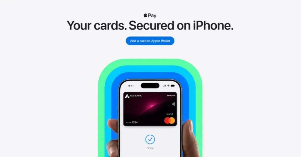 Apple Pay India, Apple Pay India launch, Apple Pay भारत में लॉन्च, Apple Pay कैसे इस्तेमाल करें, iPhone से पेमेंट कैसे करें, Apple Wallet India, Apple Pay supported banks India, Axis Bank Apple Pay, Apple Pay features, Apple Pay setup, Apple Pay UPI support, Apple Pay iPhone, Apple Watch payment India, Apple Pay security, Apple digital payment India